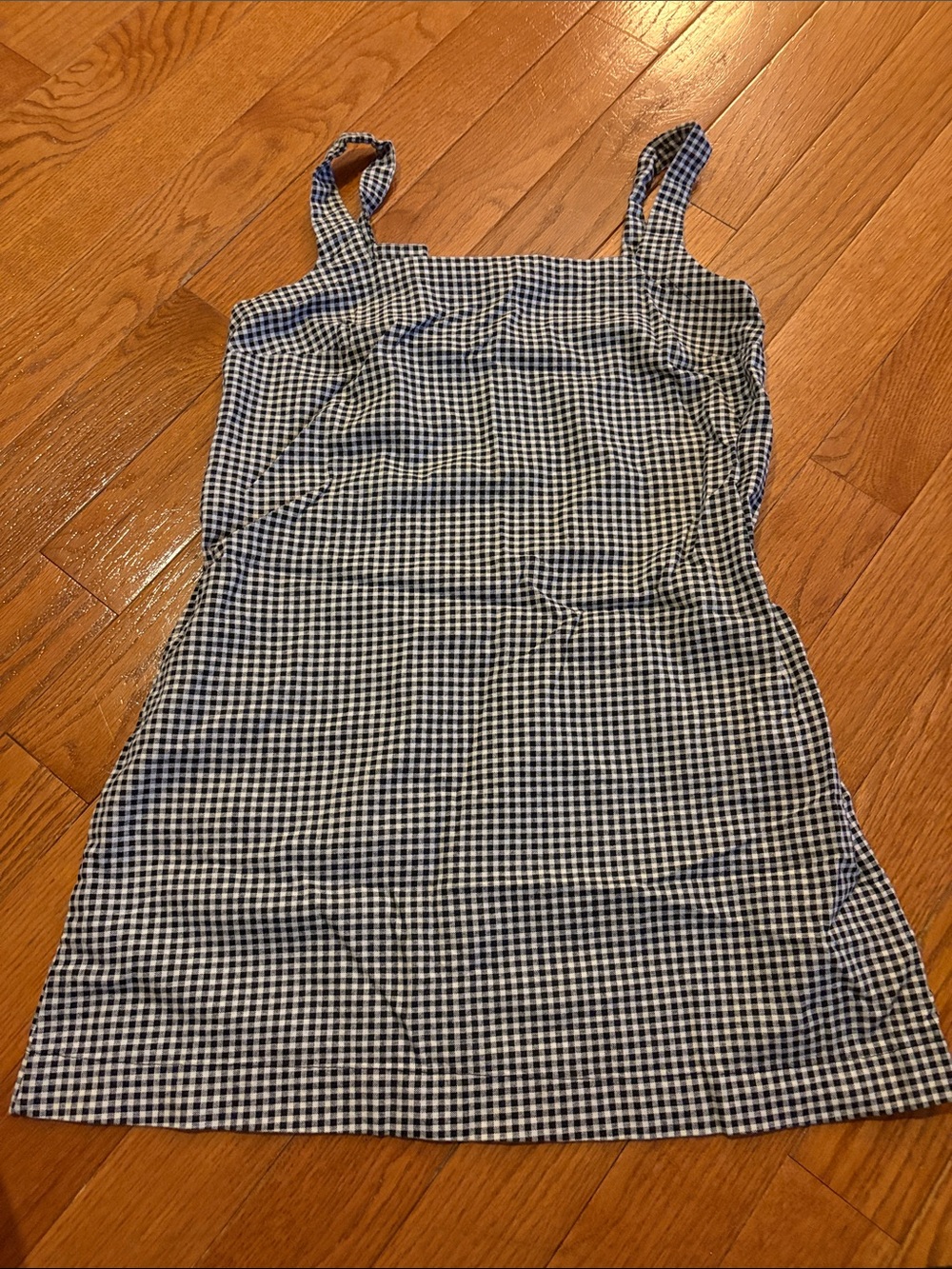 a new day Navy and White Gingham Mini Dress